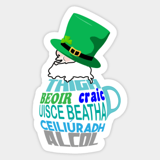 St Patricks celebration Sticker